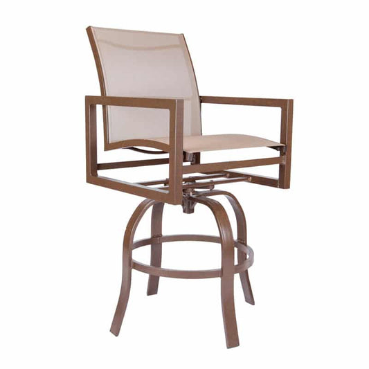 Cypress Sling Swivel Bar Stool