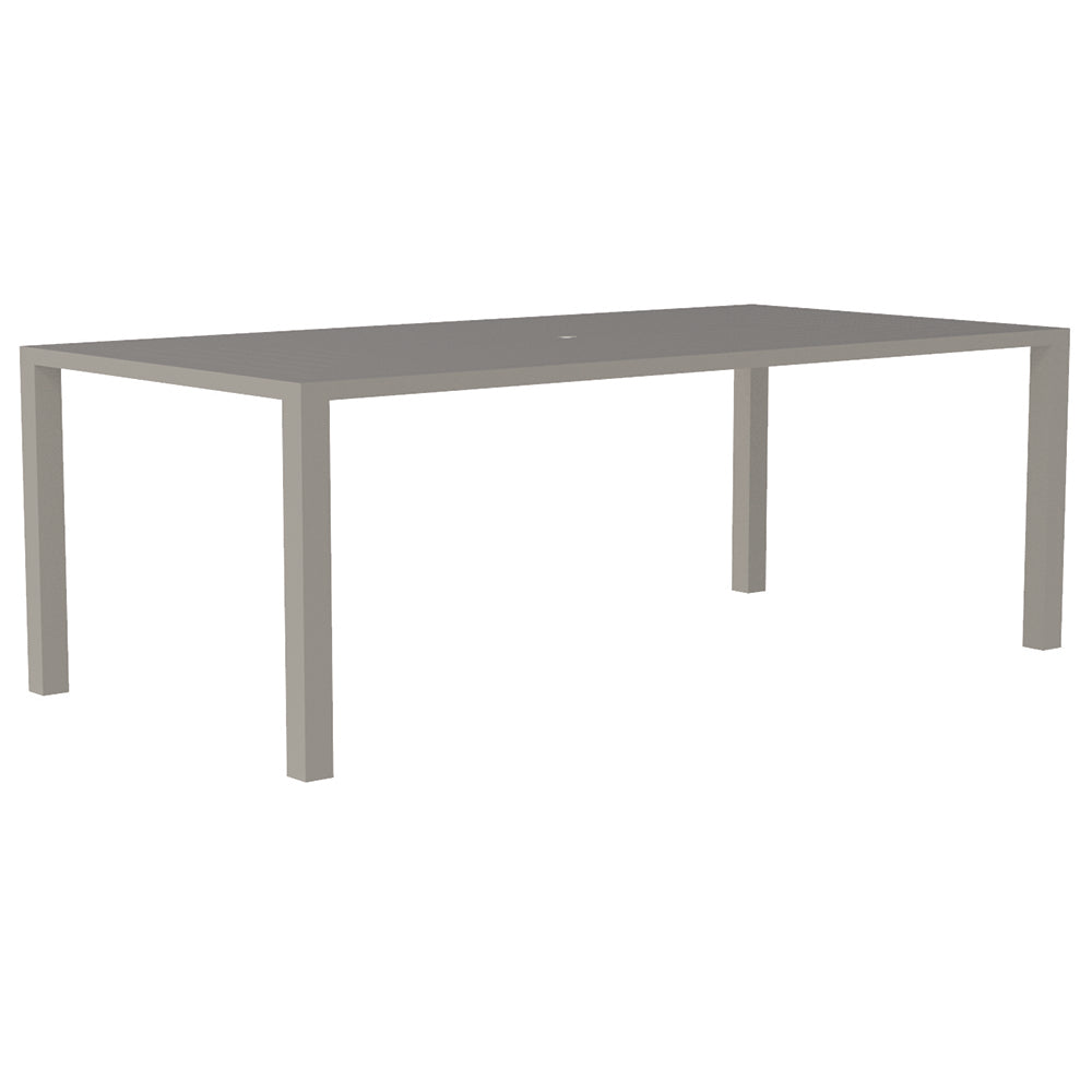 Contempo 84" Rectangle Dining Table W/Optional Umbrella Hole