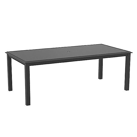 Livingston 82" Rectangle Dining Table w/Optional Umbrella Hole