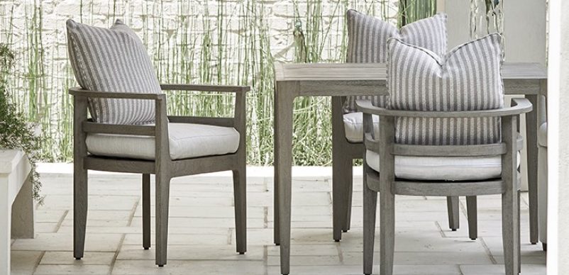 Avila 88" Rectangle Dining Table w/Optional Umbrella Hole