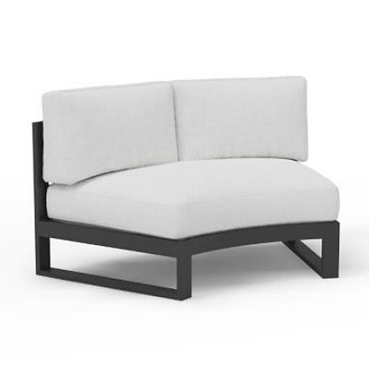 Bona Vista-Slope Modular Curved Armless Loveseat