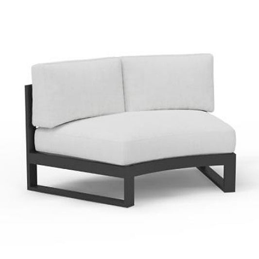 Bona Vista-Arched Modular Curved Armless Loveseat
