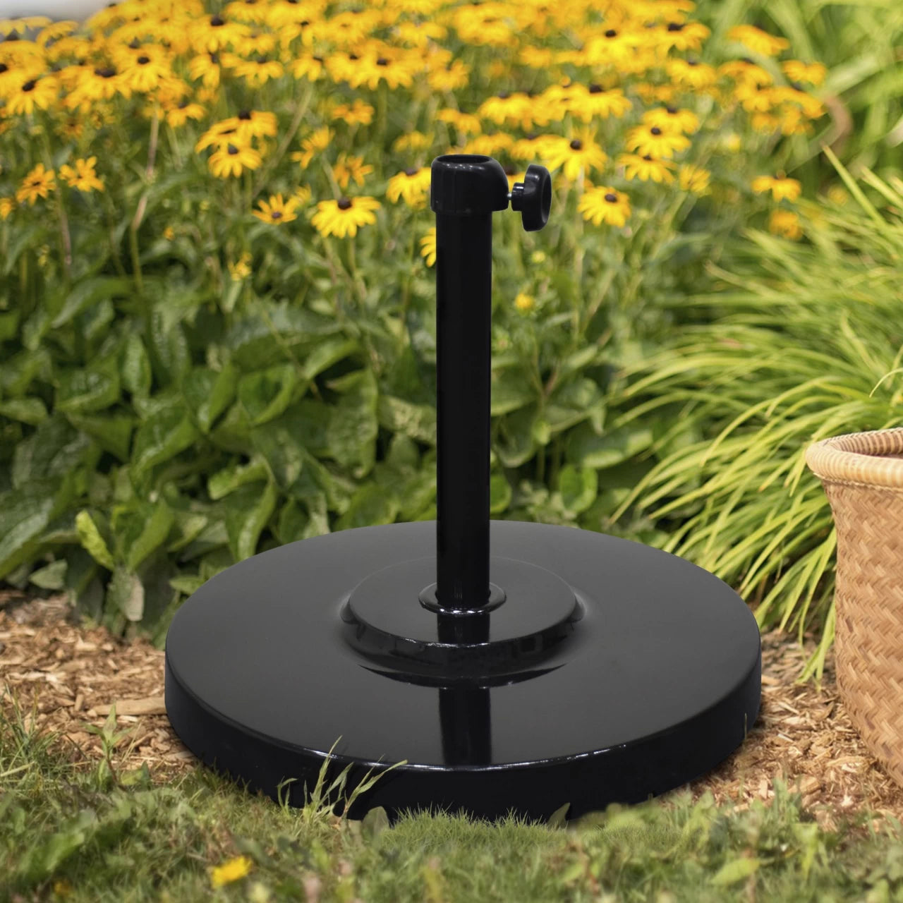 50 lb. Concrete & Steel Umbrella Base