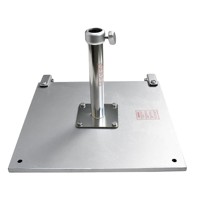 75 lb. Premium Galvanized Steel Commercial Umbrella Base With Casters