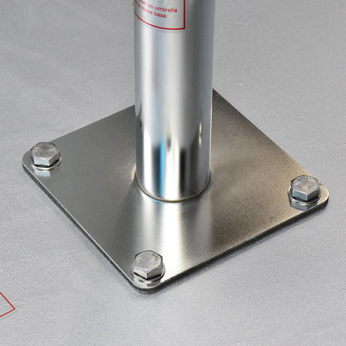 75 lb. Premium Galvanized Steel Commercial Umbrella Base With Casters