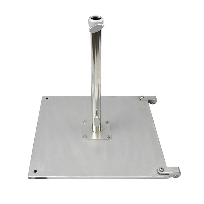 105 lb. Premium Galvanized Steel Commercial Umbrella Base With Casters