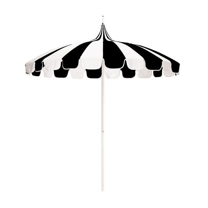 8.5' Commercial Aluminum & Fiberglass Pagoda Patio Umbrella With Sunbrella Fabric