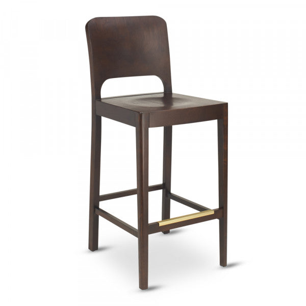 Montclair Wood Barstool W/ Veneer Seat