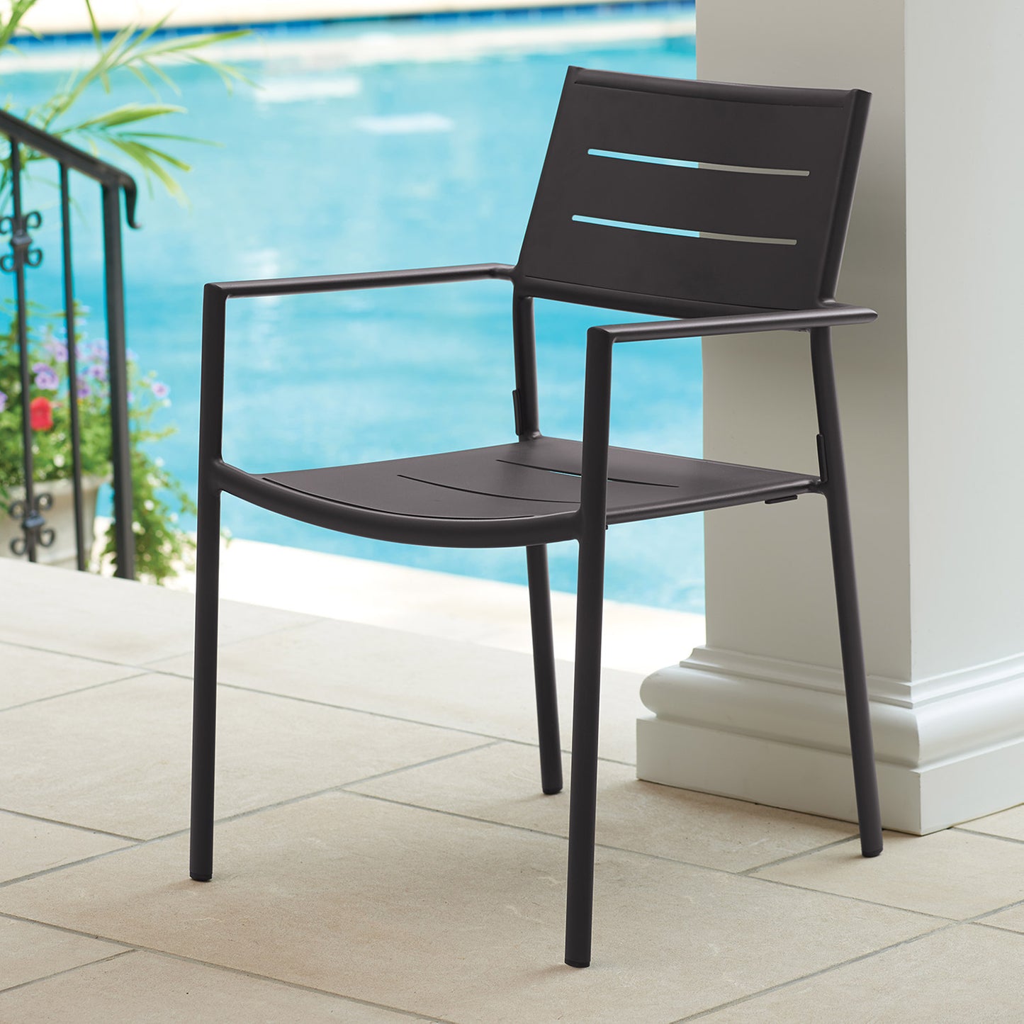 Eiland Aluminum Armchair