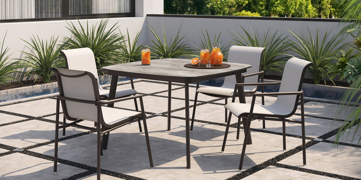 Eiland 45" Square Dining Table - Skyline HPL