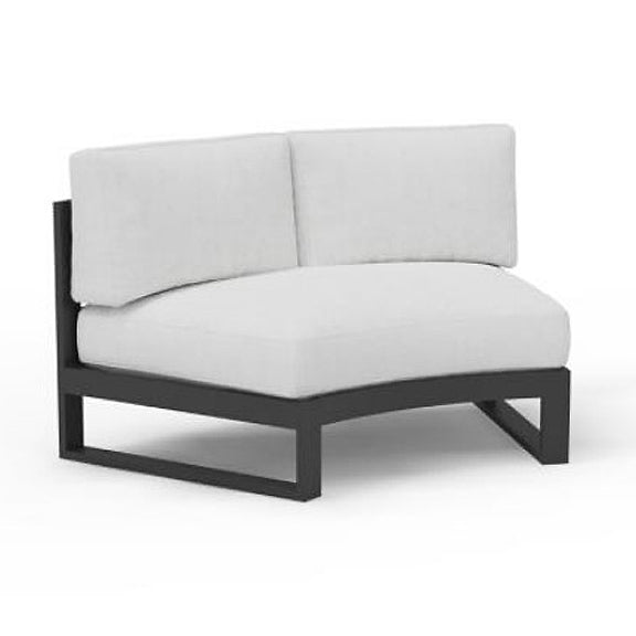 Bona Vista-Track Modular Curved Armless Loveseat