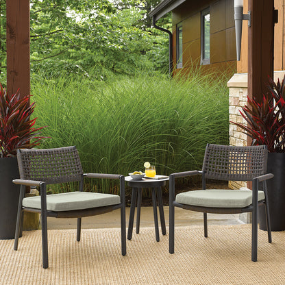 Eiland End Table - Carbon Powder-Coated Aluminum