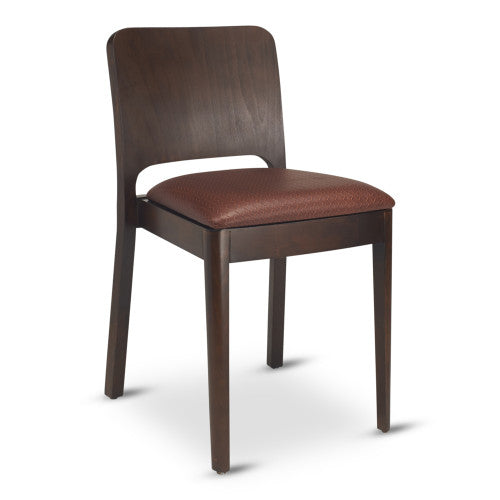 Montclair Wood Stacking Wood Dining Chair W/ Veneer Seat