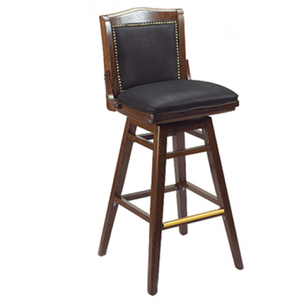 School House Upholstered Swival Barstool