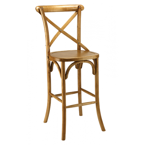 Classic Crossback Wood Barstool