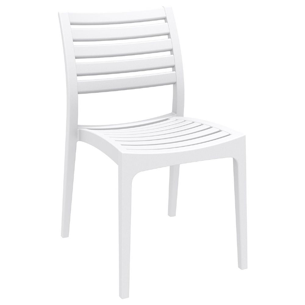 Commercial Resin Dining Chair White (2 Chairs)