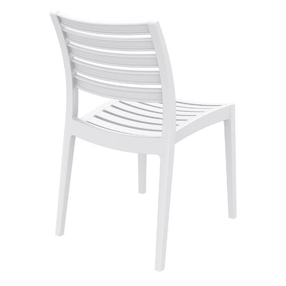 Commercial Resin Dining Chair White (2 Chairs)