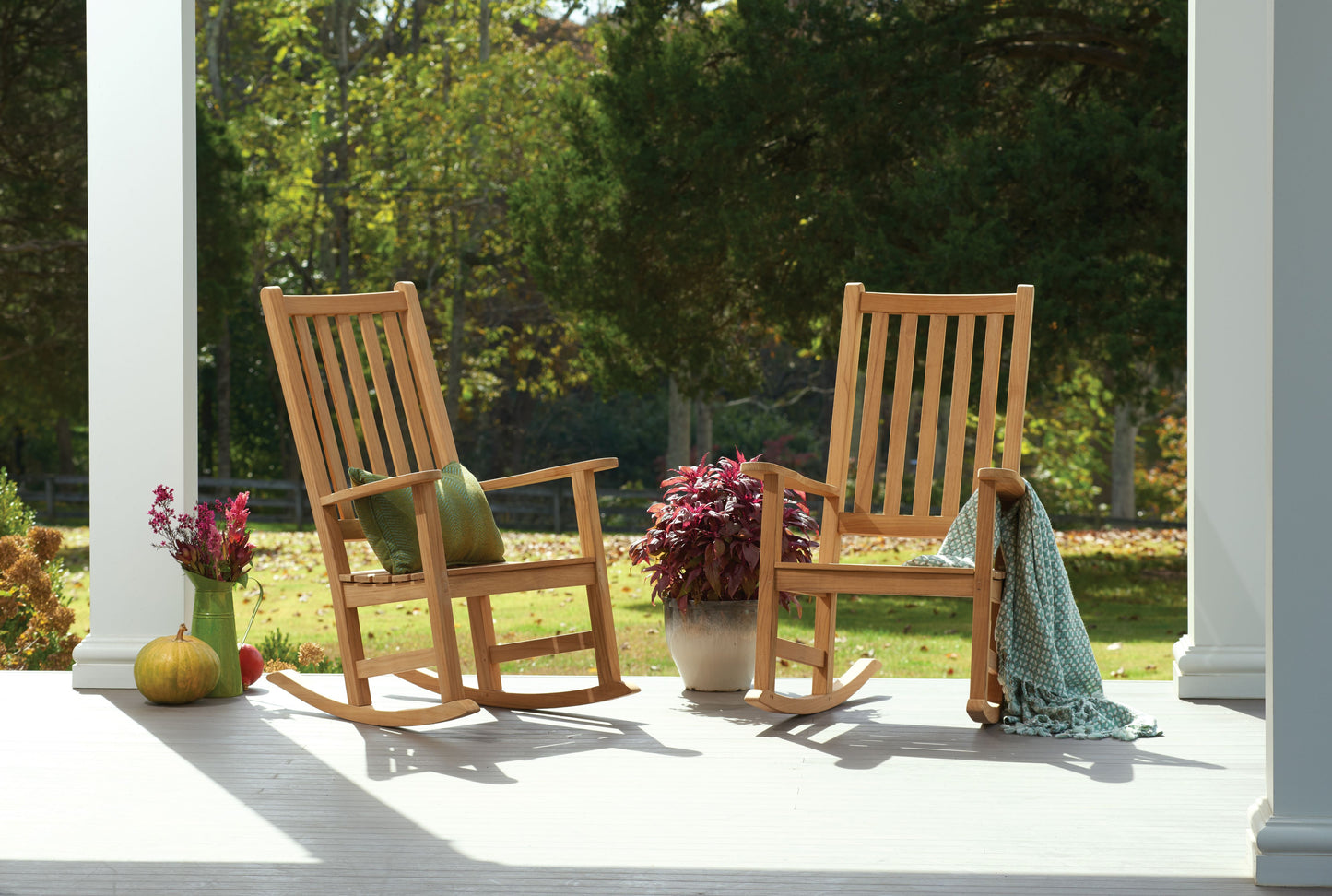 Classic Teak Rocking Chair