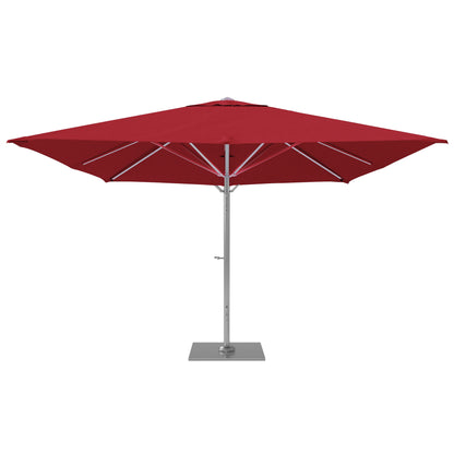 10' Square Commercial Cantilever Umbrella with Galvanized Steel Base Included